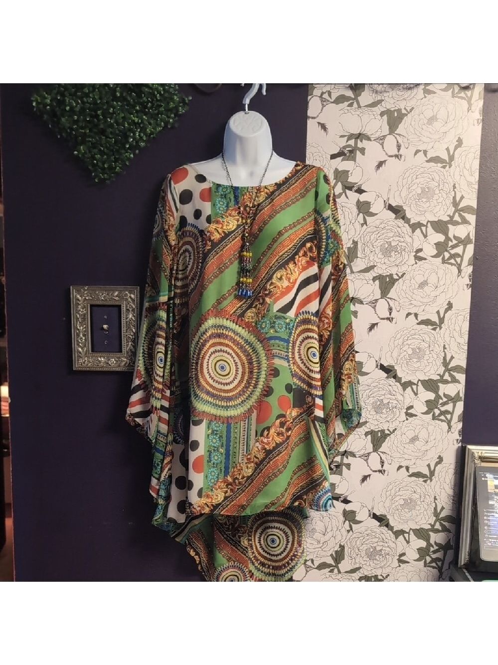 Ark & Co Asymmetrical Dress with Kimono Sleeves - Picture 6 of 6